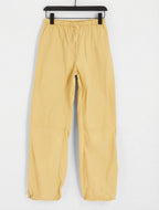 Parachute trousers in stone