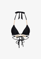 Seychelles wrap around bikini top in black